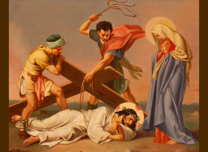 La Vía Dolorosa: Jesús cae por tercera vez