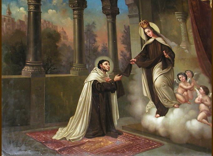 La aparición de Nuestra Señora del Monte Carmelo