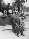 Candelario with Jose's Children in Exposition Park